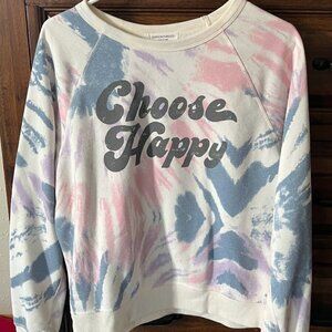 Grayson/Threads Choose Happy Sweatshirt, XS